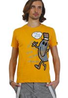 Mr Men Little Miss Yellow Printed Round Neck T-Shirts