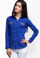 Oxolloxo Blue Solid Shirt