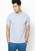 Peter England Light Grey Polo T-Shirt