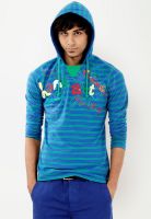 Probase Blue Striped Polo T-Shirts