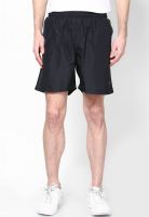 Proline Black Shorts With Zipper & Side Pipping