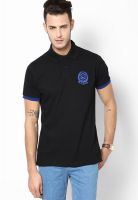 Proline Black Solid Polo T-Shirts