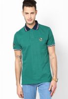 Proline Green Solid Polo T-Shirts