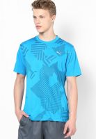 Puma Blue Round Neck T-Shirt