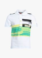 Puma White Polo Shirt