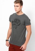 Quiksilver Grey Round Neck T-Shirt