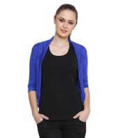 Rampwalk Blue Cotton Lycra Shrugs