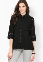 Rena Love Black Embroidered Shirt