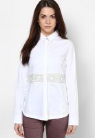Rena Love White Solid Shirt
