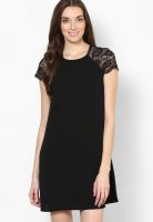 River Island Black Colored Solid Shift Dress