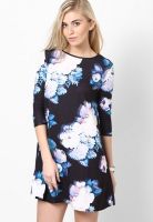 River Island Blue Colored Printed Shift Dress