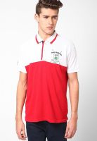 Scullers Red Striped Polo T-Shirts