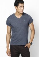 Sdl By Sweet Dreams Blue V Neck T-Shirt