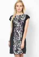 Style Quotient Black Colored Printed Bodycon Dress