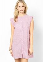 Style Quotient Pink Colored Printed Skater Dress