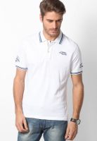 TBASE White Polo T Shirt