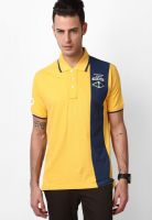 TBASE Yellow Polo T Shirt