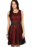 The Vanca Red Lace Dress