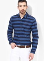 Tommy Hilfiger Black Striped Slim Fit Casual Shirt