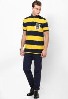 Tommy Hilfiger Navy Blue/ Lemon Curry Polo T-Shirt