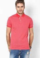 Tommy Hilfiger Tank Red-Pt Half Sleeve Polo T-Shirt