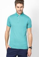 Tommy Hilfiger Viridian Turquoise-Pt Half Sleeve Polo T-Shirt