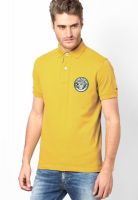Tommy Hilfiger Yellow Curry Half Sleeve Polo T-Shirt