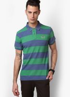 U.S. Polo Assn. Green Striped Polo T-Shirts