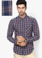 United Colors of Benetton Blue Mix N Match Checks Casual Shirt
