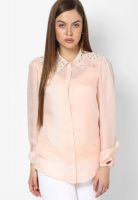 Vero Moda Peach Pink Long Sleeves Shirt