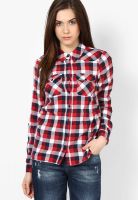 Vero Moda Red Full Sleeve Shirt