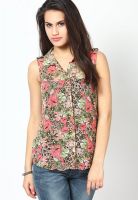 Vero Moda Sleeveless Flower Print Shirt