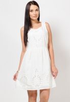 Vero Moda White Embroidered Summer Dress