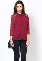 Vero Moda Wine Embellished Shirt