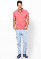 Wrangler Pink Polo T Shirt