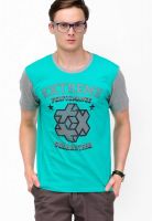 Yepme Green Solid Round Neck T-Shirts