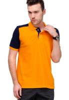 Yepme Orange Printed Polo T-Shirts