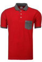 Yepme Red Solid Polo T-Shirts