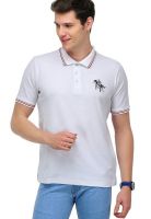 Yepme White Printed Polo T-Shirts