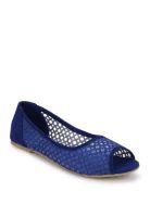 Z Collection Blue Peep Toes