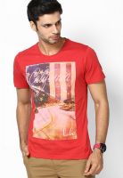 s.Oliver Red Round Neck T-Shirt