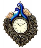 Aakashi Blue Wooden Vintage Wall Clock