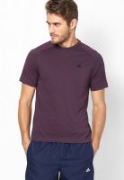 Adidas Purple Training Round Neck T-Shirt