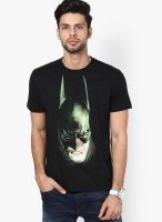 Batman Black Printed Round Neck T-Shirts
