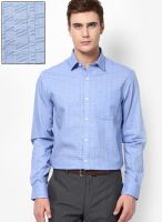 Arrow Blue Check Slim Fit Formal Shirt