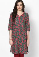 Aurelia Green Printed Kurtas