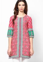 Aurelia Red Printed Kurtis