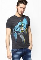 Batman Black Printed Round Neck T-Shirts