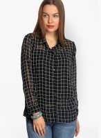 Belle Fille Black Checked Shirt