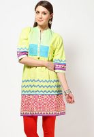 Biba Green Printed Kurtis